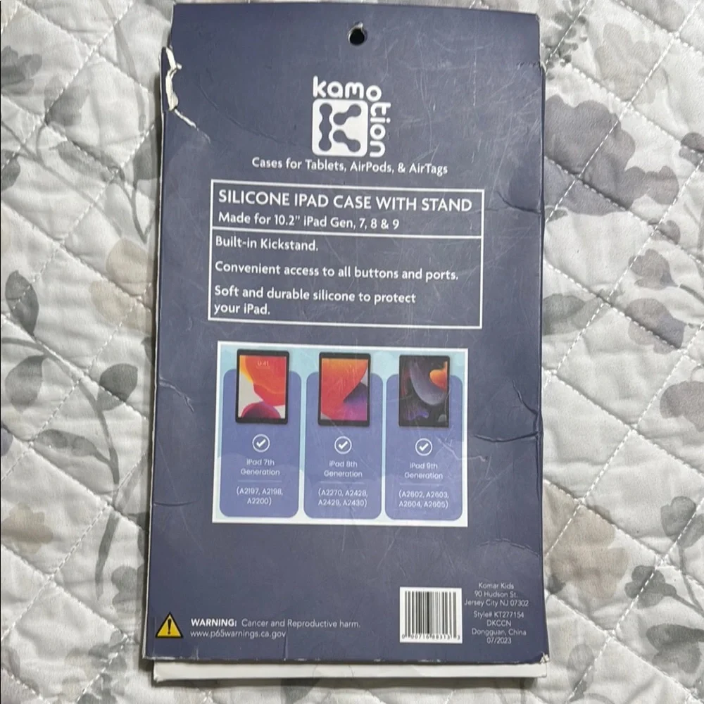 Striped iPad Case with Stand